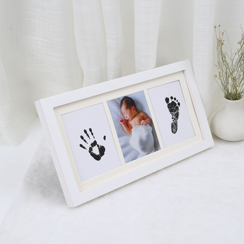 Ink Hand Footprint Photo Frame Baby DIY Handprint Footprint