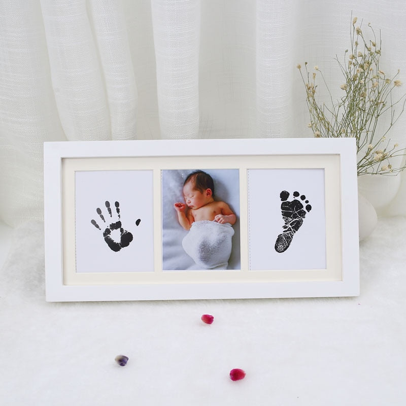 Ink Hand Footprint Photo Frame Baby DIY Handprint Footprint