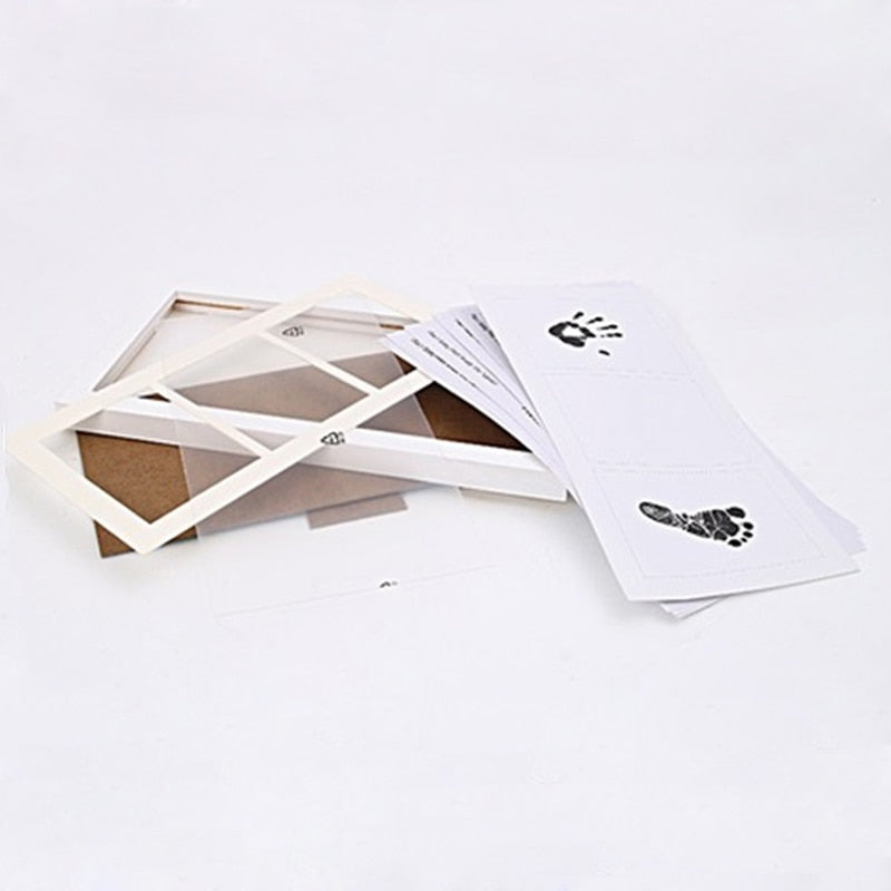 Ink Hand Footprint Photo Frame Baby DIY Handprint Footprint