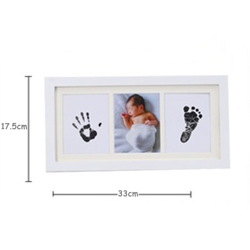 Ink Hand Footprint Photo Frame Baby DIY Handprint Footprint