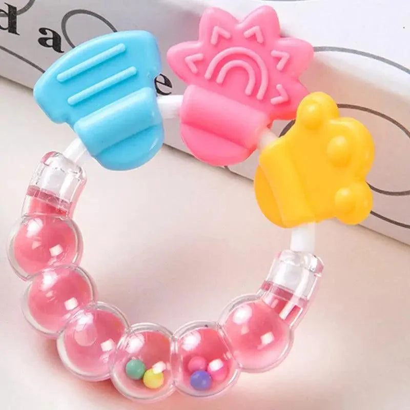 Baby Teether Toys Toddle Safe Banana Teething Ring Silicone Chew Dental Care Toothbrush Nursing Beads Gift For Infant