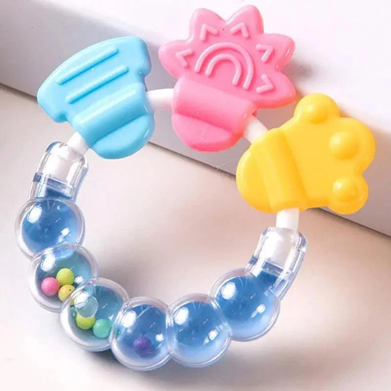 Baby Teether Toys Toddle Safe Banana Teething Ring Silicone Chew Dental Care Toothbrush Nursing Beads Gift For Infant